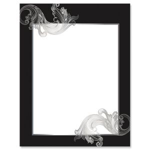 Silver Antique Frame Letter Papers
