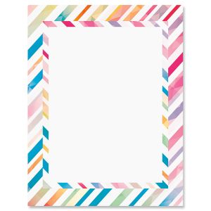 Stripe Rainbow Letter Papers