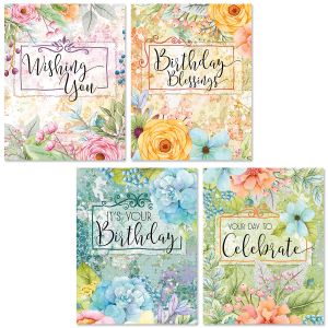 Birthday Blessings Note Cards