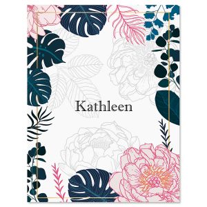 Lush Elegance Personalized Note Cards