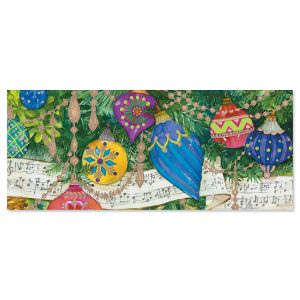 Music Garland Slimline Holiday Cards