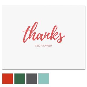 Simple Thanks Custom Note Cards