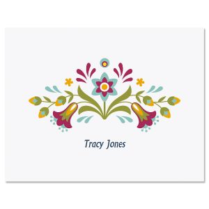 Floral Fiesta Custom Note Cards