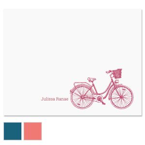 Sketch Bicycle Custom Note Cards