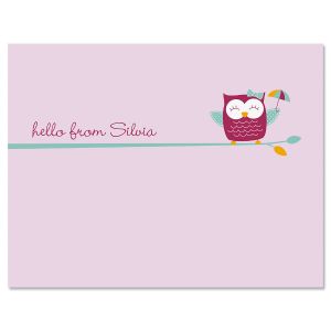 Sweet Owl Custom Note Cards
