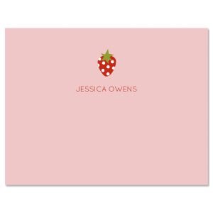 Baby Strawberry Custom Note Cards