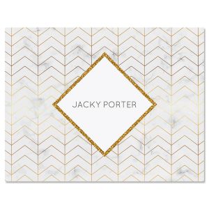 Sunday Chevron Custom Note Cards