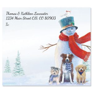 Snowman & Friends Package Labels