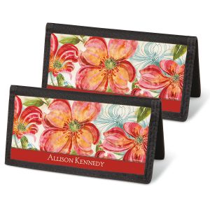 Floral Daydream Personal Checkbook Covers