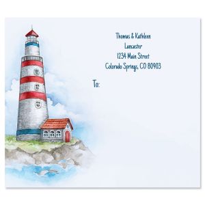 Seaside Lighthouse Package Labels