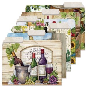 Wine Country Value Pack File Folders