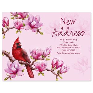 Spring Cardinals New Address Postcards