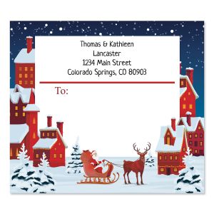 Christmas Village Package Labels