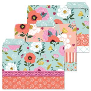 Chic Blooms File Folders