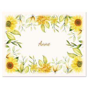 Beautiful Sunflower Custom Note Cards