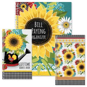 Sunflower Charm Organizer Books