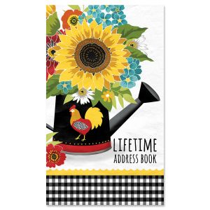 Sunflower Charm Lifetime Address Book