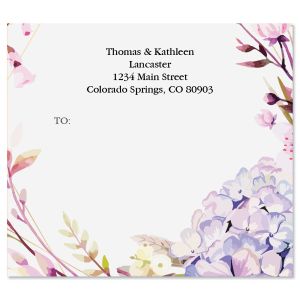Floral Hydrangea Mix Package Labels