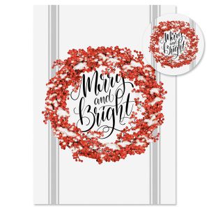  Holly Berry Bright Christmas Cards