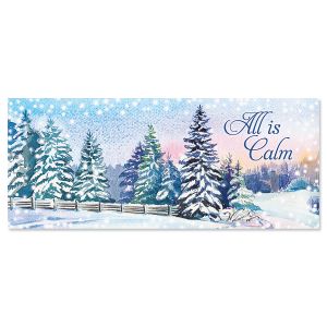 Winter Calm Slimline Holiday Cards