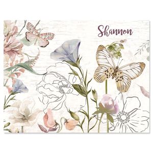 Boho Wildflowers Custom Note Cards