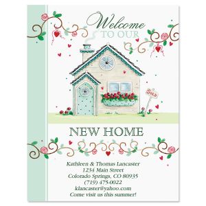 Sweet Home New Address Postcards
