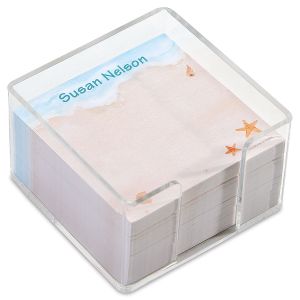Walk On The Beach Custom Note Sheets in a Cube