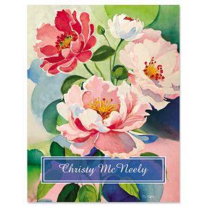 Floral Blooms Custom Note Cards