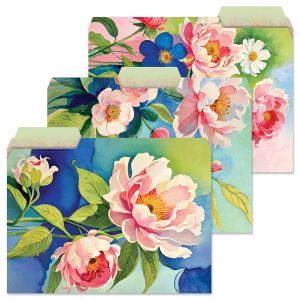 Floral Blooms File Folders