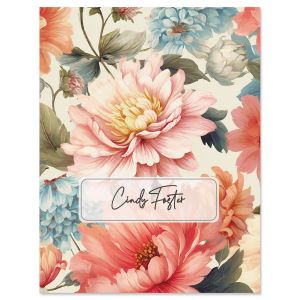 Blooming Pink Personalized Note Cards