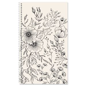 Floral Lines Internet Password and Pin Keeper