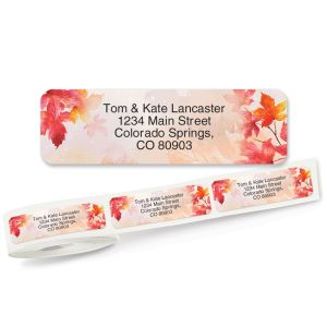 Fall Corners Rolled Return Address Labels