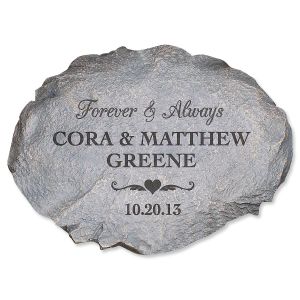 Forever and Always Custom Garden Stone