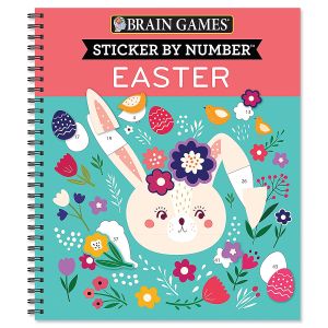 Brain Games® Easter Sticker by Number Book