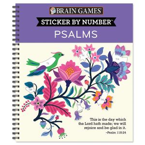 Psalms Sticker by Number Book Brain Games®