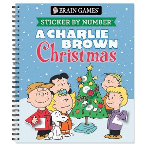 Sticker by Number A Charlie Brown Christmas Book Brain Games®