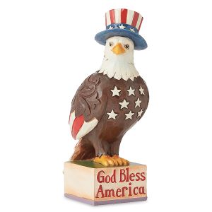 Jim Shore® Patriotic Eagle God Bless America Figurine
