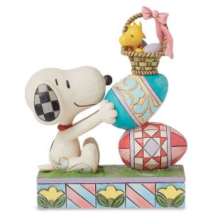 Snoopy™ & Woodstock Stacked Easter Eggs Figurine by Jim Shore®