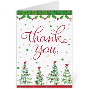 Holiday Thank You Note Cards Buy 1 Get 1 Free