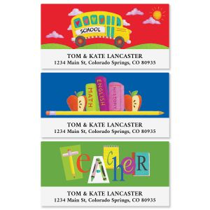 Teacher Deluxe Return Address Labels (3 Designs)