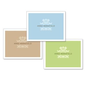 Color Block Custom Note Cards