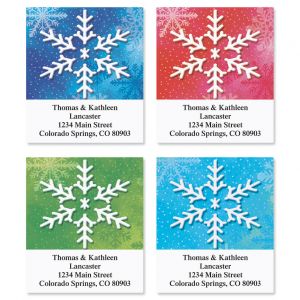 Snowflake Return Select Address Labels  (4 Designs)
