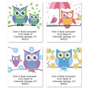 Personalized Address Labels Birds Owls Buy 3 get 1 free Choose Picture ow 1 