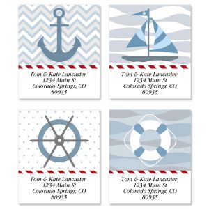 Nautical Chic Select Return Address Labels  (4 Designs)