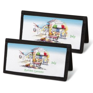 Tranquil Europe Personal Checkbook Covers