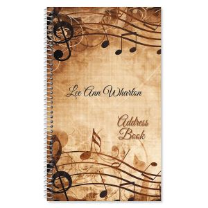 Sheet Music Personalized Lifetime Address Book
