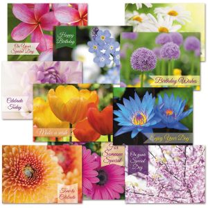 Floral Fantasy Birthday Cards