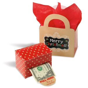 Kraft Money Dispenser & Gift Bag