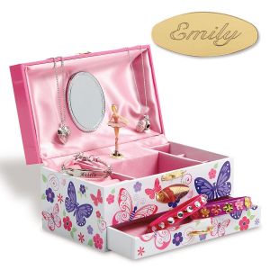 Personalized Butterfly Wind-Up Music Box