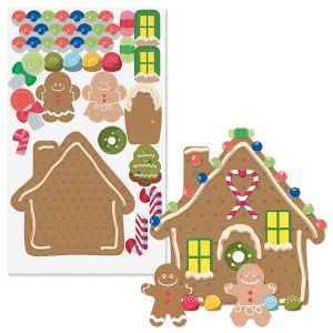 Build-Your-Own Gingerbread House Stickers